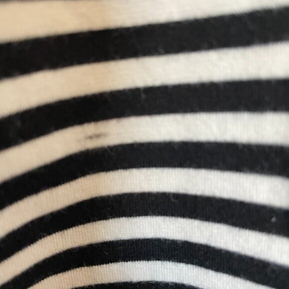 Chaps 3/4 Sleeve Tee Striped Crew Neck Pullover Women's Size Medium Nautical - Picture 5 of 5